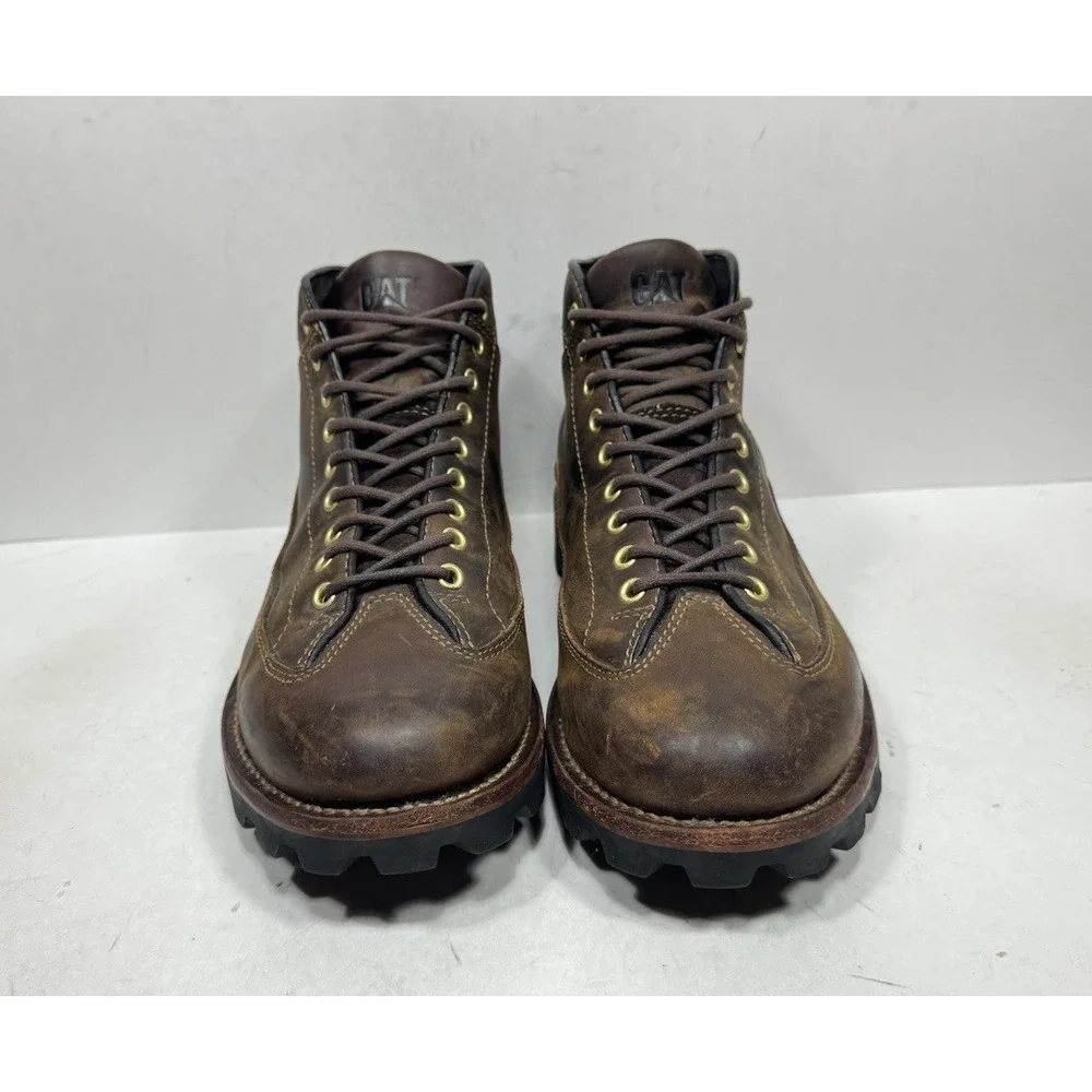 CAT Caterpillar Heritage Style Boots Men's Size 11 Brown Leather 70675